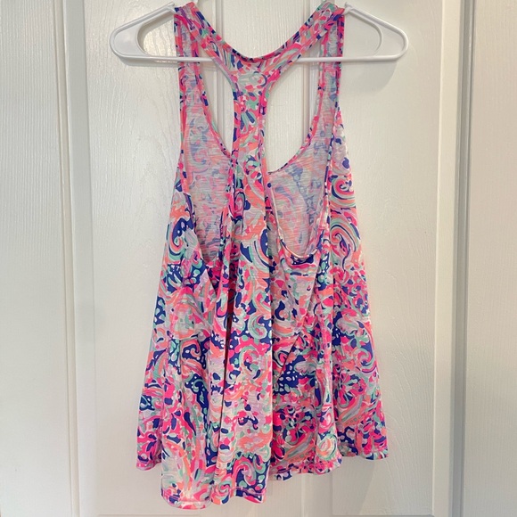 Lilly Pulitzer Luxletic Tank Top Size 12 - Picture 2 of 3